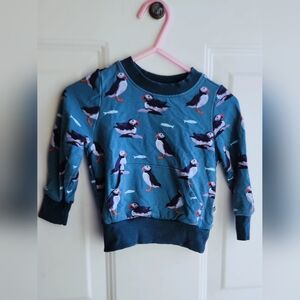 Little Ridley Baby Compant Puffins Bamboo Crewneck 6-12m